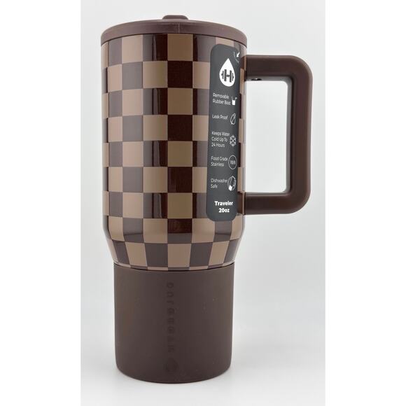 Hydrojug 20 oz Traveler w PREMIUM FINISH, AUTUMN CHECKERS - Picture 1 of 4